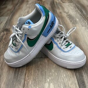 Nike Air Force 1 Low Shadow Photon Dust Malachite Size 7.5 C10919-004